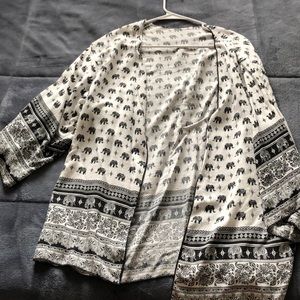 Elephant print coverup